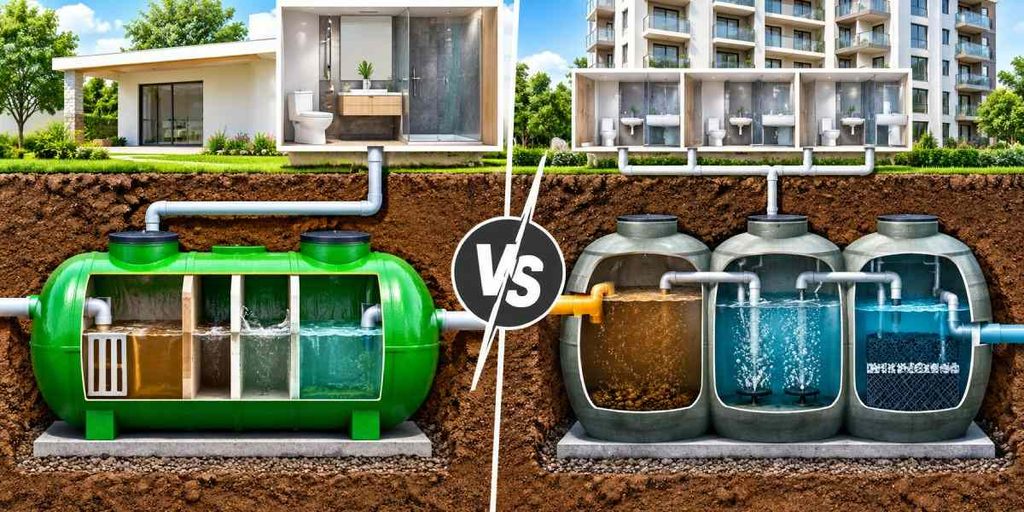 bio septic tank vs stp